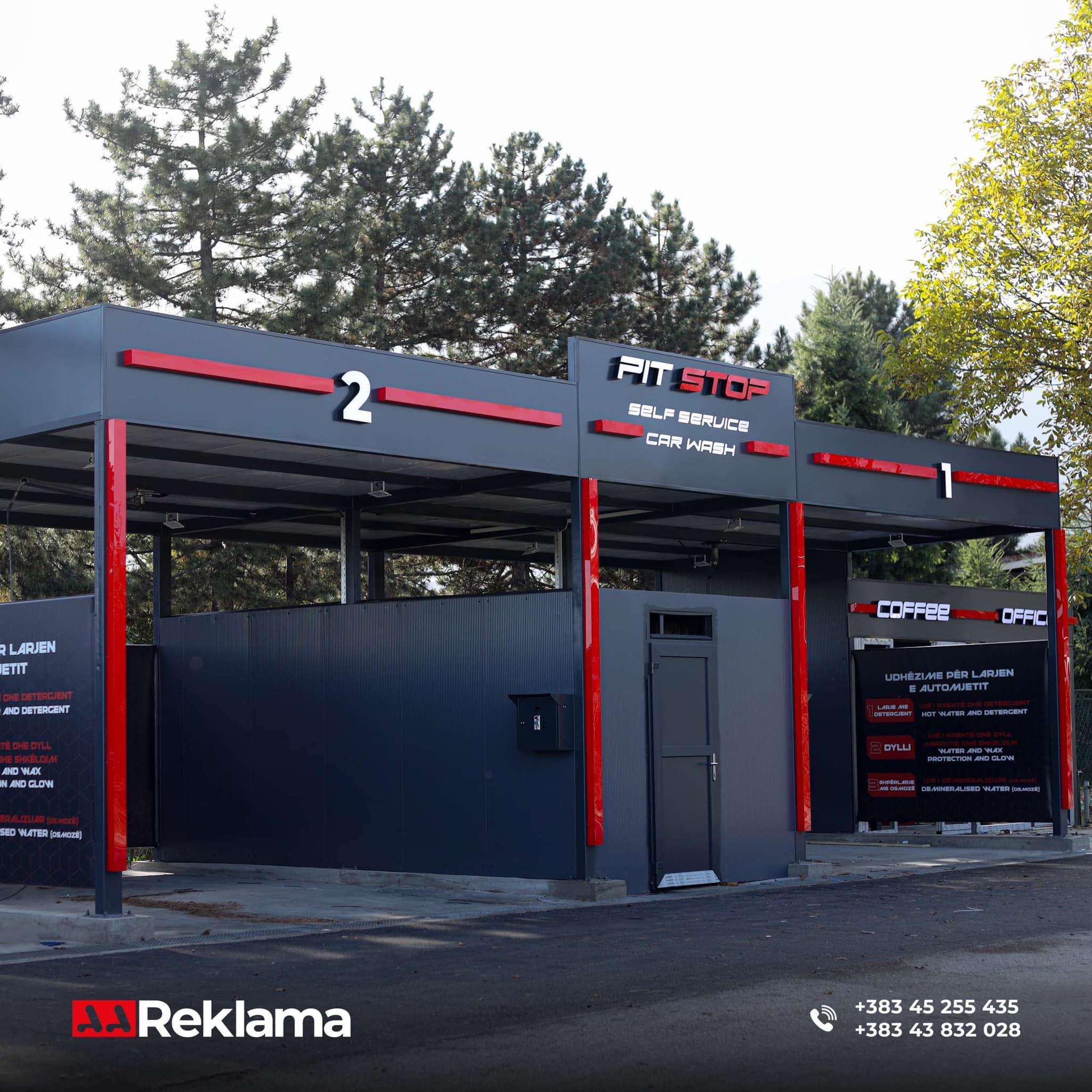 Pitstop Car Wash front view